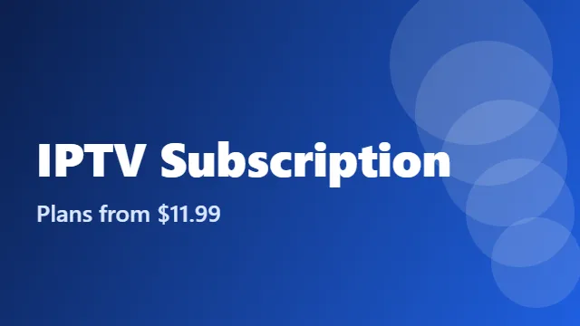 IPTV subscription plans from Prime IPTV USA